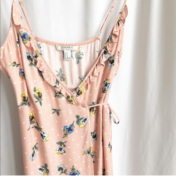 Forever 21 spaghetti strap wrap dress - Picture 2 of 4